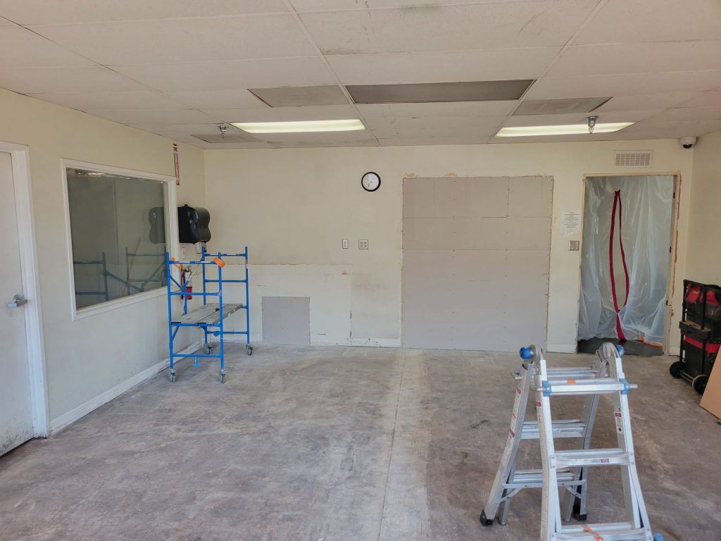 In-Progress Break Room Custom Build