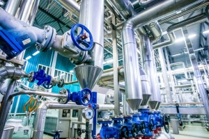 Industrial Piping for Food and Beverage Industry - Pipes with Wheel Gauges